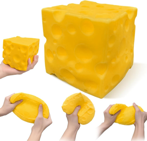 Jumbo cheese squishy stress ball